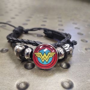 Wonder Woman multi layered leather bracelet. NWOT